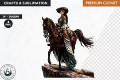 Native spirit Cowgirls clipart, Western fashion clipart Product Image 1