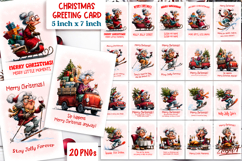 Christmas card printable Old lady Grandma holiday wishes PNG Product Image 1