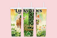 20OZ Lucky Mama Highland Cow Tumbler Wrap Product Image 3