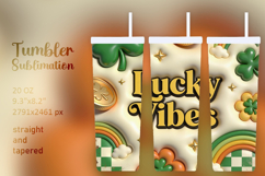 20OZ Lucky Vibes Tumbler Wrap Product Image 2