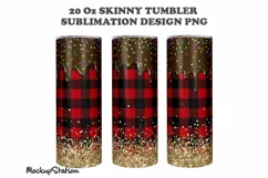Christmas Tumbler PNG Sublimation Design | Chocolate Drips Product Image 2