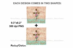 Christian Tumbler Design PNG | Cross Easter Sublimation Wrap Product Image 3