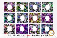 12 Colorful Leopard Print 20 Oz Skinny Tumbler Bundle Product Image 4