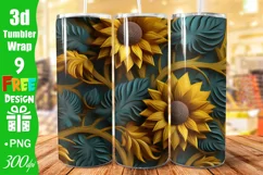 20 oz skinny tumbler,3D tumbler wrap,sunflower tumbler,3d flower tumbler,cute 3d sunflower,3d sunflower wrap,sunflower png,3d flowers,flower tumbler wrap,3D sunflower png,floral tumbler