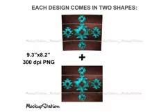 Leather Tumbler Sublimation Design PNG| Western 20oz Skinny Product Image 3