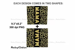 Mama Tumbler | Mother's Day Tumbler | Leopard Gold Glitter Product Image 3