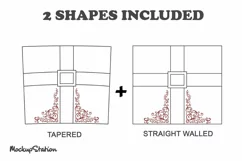 Santa Tumbler SVG Template 20 oz Skinny Cut File Product Image 2