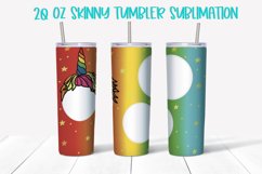 Unicorn Tumbler Sublimation PNG Product Image 1