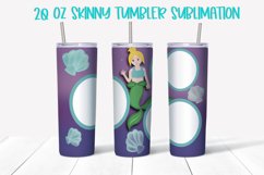 Mermaid Tumbler Sublimation PNG Product Image 1