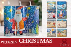 Christmas Sublimation tumbler Wraps Designs being sublimated into 20oz skinny tumblers