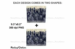Christmas 20oz Skinny Tumbler Snowflake Sublimation Design Product Image 3