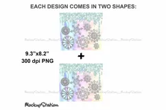 Christmas Snowflake Tumbler Design 20oz Skinny Sublimation Product Image 3