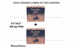 Grandma Bear Tumbler Sublimation Design 20oz Skinny Wrap Product Image 3