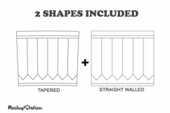 Pencil Tumbler SVG Template 20 oz Skinny Cut File DXF Product Image 2