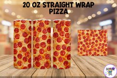 Pepperoni Pizza Tumbler Wrap - Pizza Lover Sublimation Product Image 1