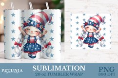 Patriotic Tumbler Wrap png being used as a sublimation 20 oz tumbler wrap print