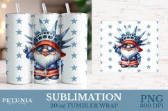 Patriotic Tumbler Wrap png being used as a sublimation 20 oz tumbler wrap print