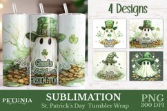 St Patrick&#039;s Day shamrock Tumbler Wrap designs being used as Popular St Patricks Day 20 oz Tumbler print