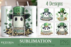 St Patrick&#039;s Day shamrock Tumbler Wrap designs being used as Popular St Patricks Day 20 oz Tumbler print
