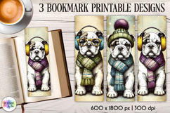 Vintage Winter Animals Bookmarks, Cute Retro Animal Bookmark Product Image 1