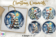 Christmas Ornament Bundle, Cute Nordic Gnome Ornament Print Product Image 2