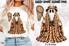 Safari Explorer Ghost PNG Cute Adventure Clipart Product Image 1