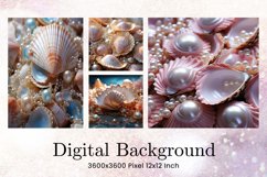 3D Sea Shellfish Beach Starfish Background Product Image 1