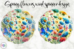 Spring Flowers Wind Spinner | Wildflowers Wind Spinner Print Product Image 1