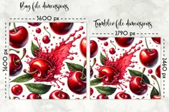 Lunch Bag Sublimation | Fruits and Berries Lunch Bag Print Product Image 2