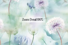 20 Seamless Watercolor Dandelion Digital Papers Product Image 10