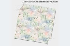 20 Seamless Watercolor Dandelion Digital Papers Product Image 2