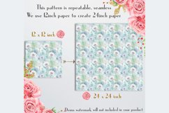 20 Seamless Watercolor Dandelion Digital Papers Product Image 9