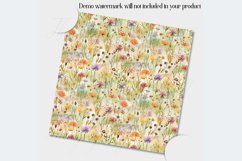20 Seamless Watercolor Meadow Wildflowers Digital Papers Product Image 3