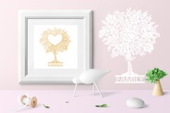 Family Tree paper cut / tree photo frames paper cut template Product Image 3
