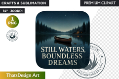 Summer Lakeside Leisure PNG, Lake House, summer Clipart Product Image 1