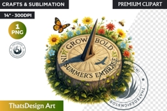 Summer Wildflowers Clipart PNG, Meadow Quotes, Cottage Product Image 1