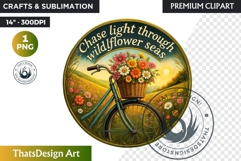 Summer Wildflowers Clipart PNG, Meadow Quotes, Cottage Product Image 1
