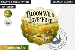 Summer Wildflowers Clipart PNG, Meadow Quotes, Cottage Product Image 1