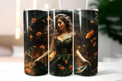 Autumn Romance Tumbler Wrap | Dancing in the Rain Girl Product Image 2