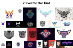 20 vector Design Owl Product Image 1