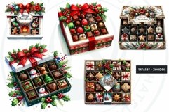 Christmas Chocolate Box png clipart Bundle V1 Product Image 4