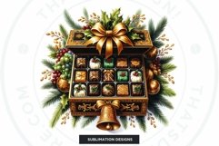 Christmas Chocolate Box png clipart Bundle V1 Product Image 5