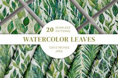 20 Elegant Botanical Leaves Digital Papers Product Image 1