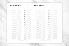 Water Tracker Editable Template 1 | Monthly with Daily Goal Product Image 3