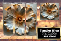 Springtime Whimsy: 3D Floral Tumbler Wrap Product Image 1