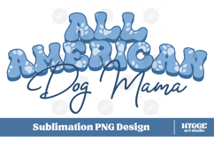 American Dog Mama Papa 4th of July USA Paw DTF PNG Bundle Product Image 2