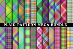 Plaid Pattern Mega Digital Paper Bundle Product Image 1
