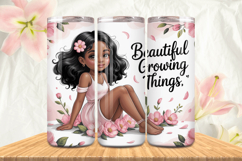 Black Girl Magic Black Woman Positive mind 20oz Tumbler wrap Product Image 1