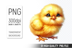 Cute Chicken, Animal Sublimation Clipart PNG Product Image 1