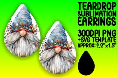 Enchanted Gnome Harmony: Sublimation Teardrop Serenity Product Image 1